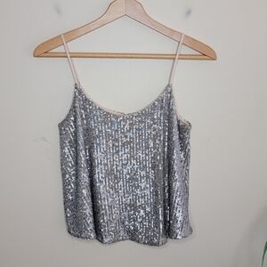 NWT Gentle Fawn | Wren Champagne Sequin Cami Tank Top Size XS